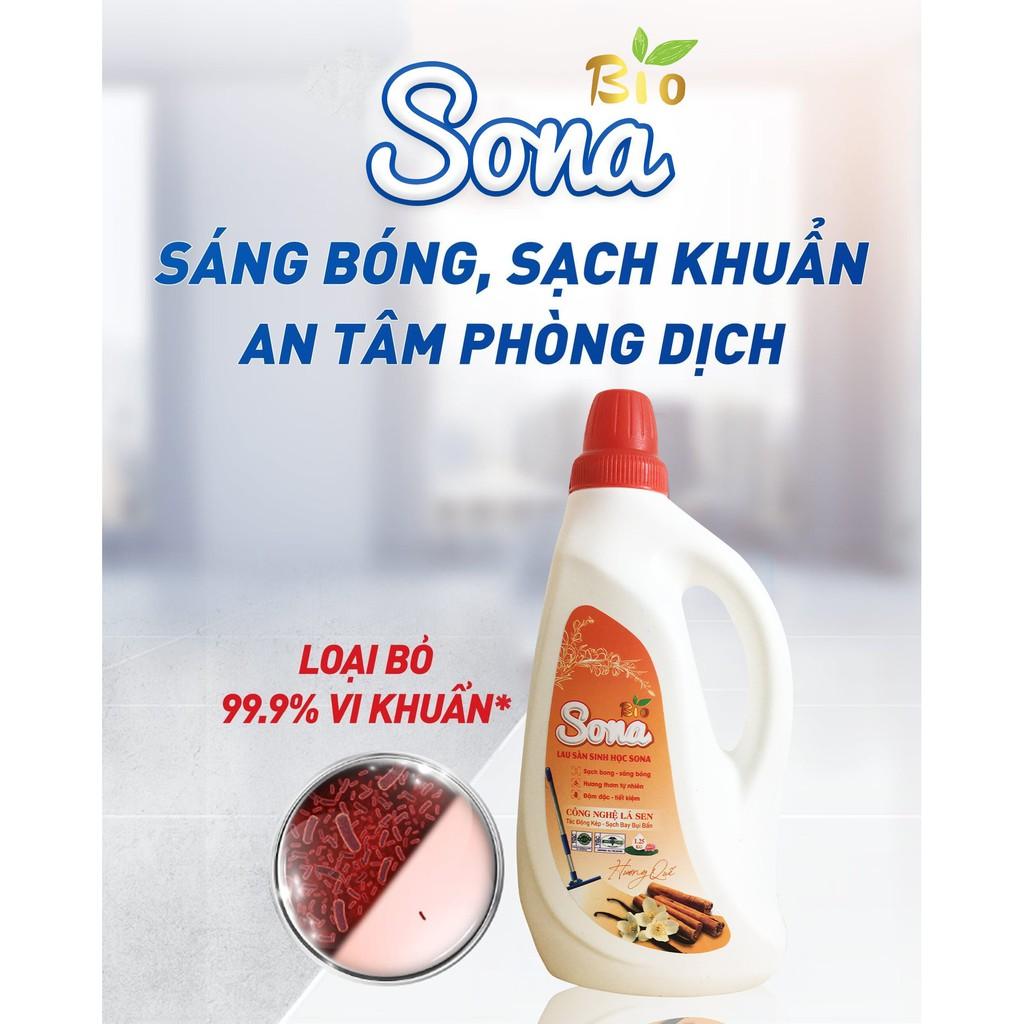 Nước Lau Sàn Sona 1.25kg Hương Quế