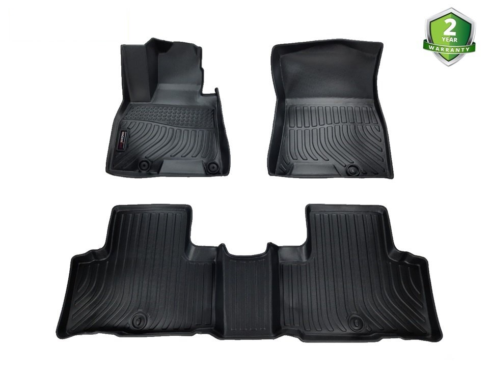 Thảm lót sàn xe ô tô Hyundai Genesis G80 Nhãn hiệu Macsim chất liệu nhựa TPE cao cấp màu đen