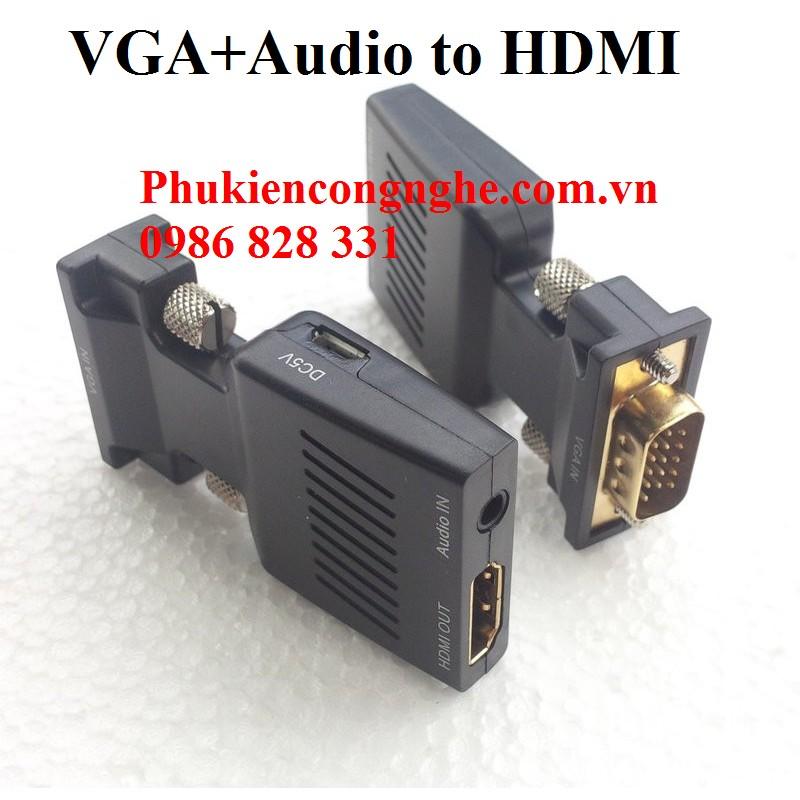 Đầu chuyển đổi VGA sang HDMI hỗ trợ âm thanh cao cấp