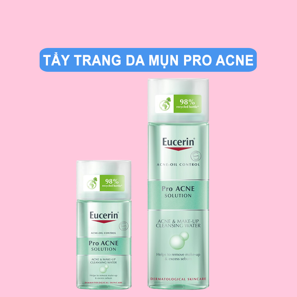 Nước Tẩy Trang Cho Da Dầu Mụn Eucerin Pro Acne Solution Acne &amp; Make Up Cleansing Water