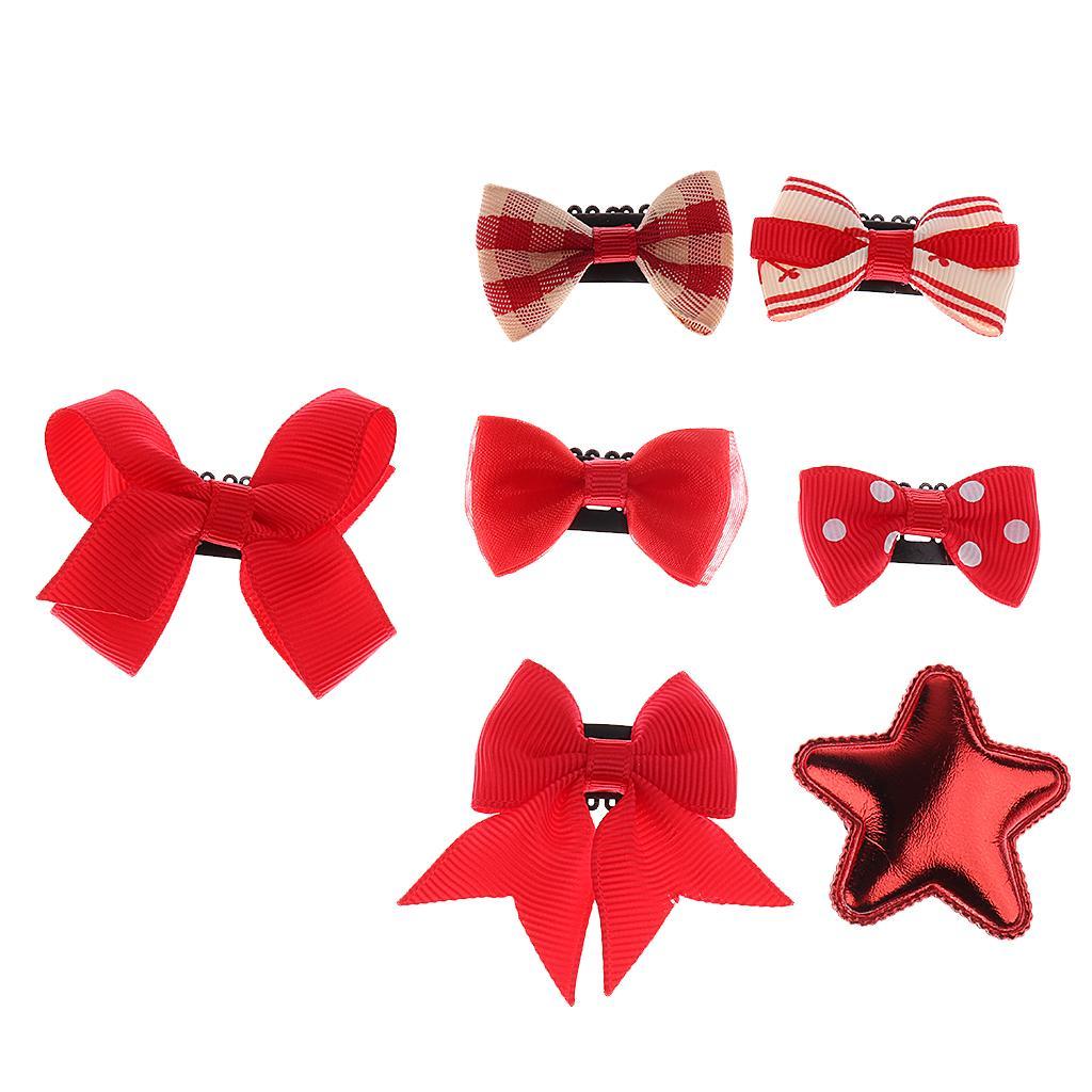 Mixed Design Kids Baby Girls Hair Bows, Hair Clips, Ribbon Alligator Hair Clips