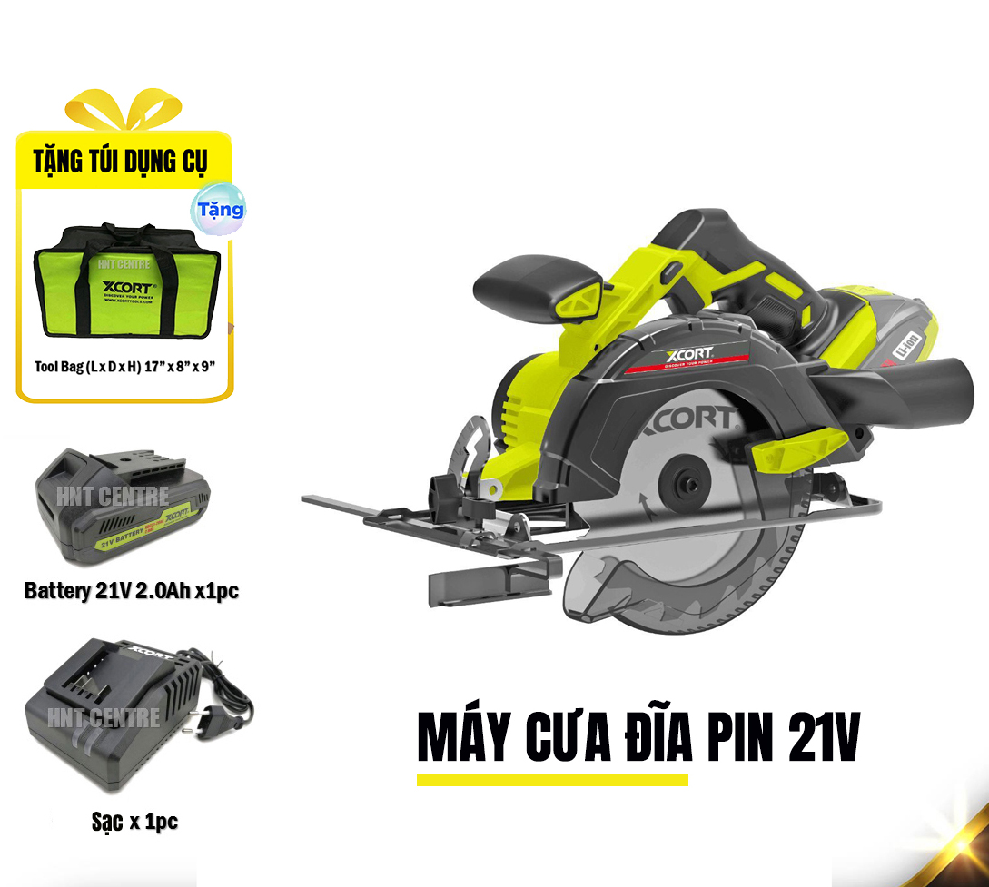 Máy cưa gỗ,Máy cắt gỗ Pin 21V XCORT