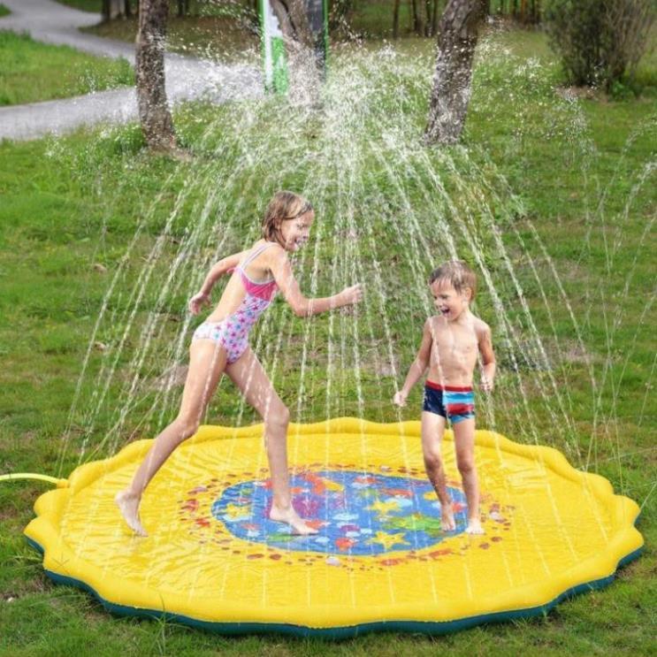 Đệm phao phun nước cho bé Đệm phao phun nước cho bé KT:1m7