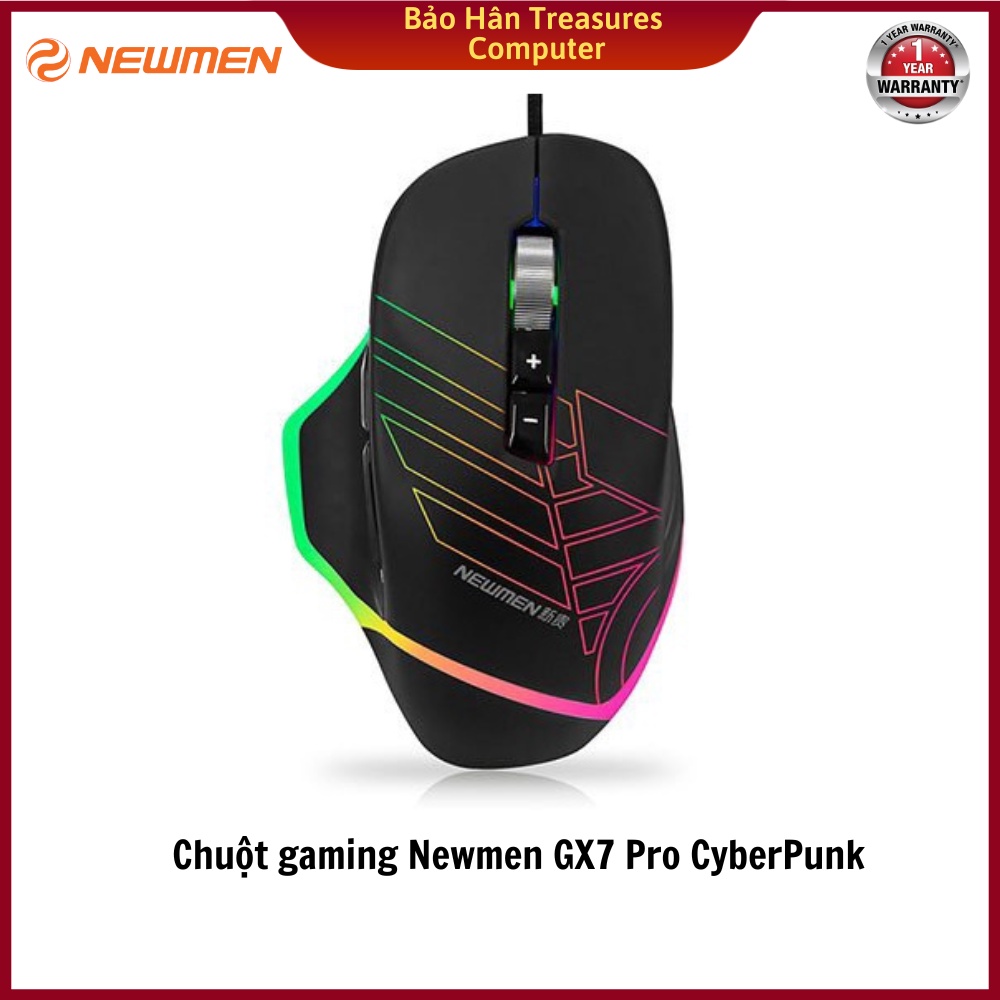 Chuột gaming có dây Newmen GX7 Pro CyberPunk - Hàng Chính Hãng