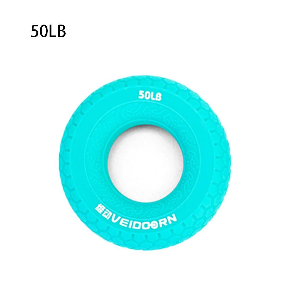 Veidoorn Silicone Hand Grip 20-80lb Gripping Ring Forearm Muscle Expander Carpal Muscle Exercise Gym Fitness