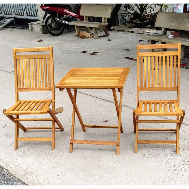 Bộ Bàn Gỗ Tràm Cao 70cm