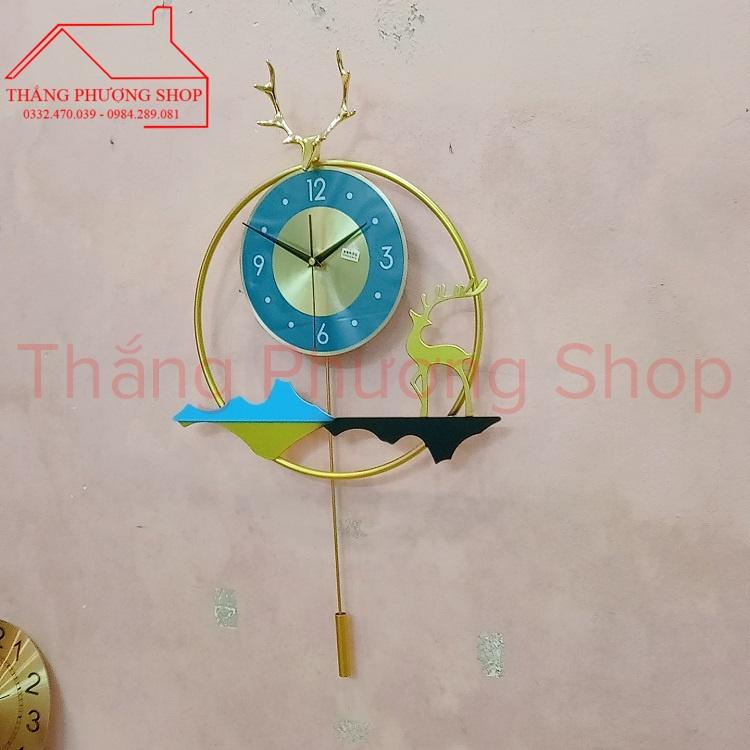 Đồng Hồ Treo Tường Quả Lắc Thảo Nguyên Xanh TP-039