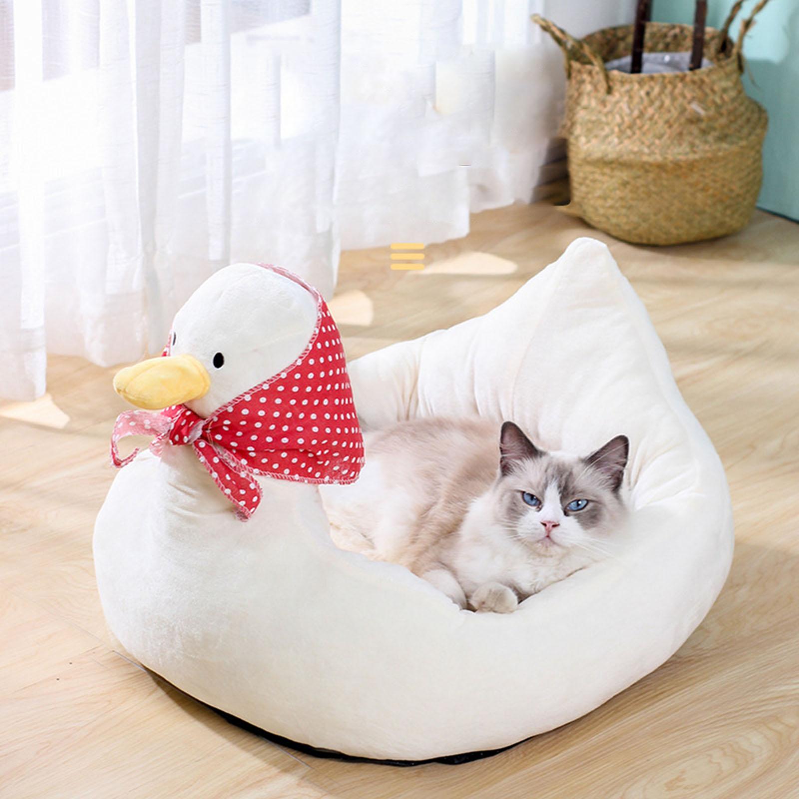 Pet Bed for Puppy Kitten Cat Removable Cover Soft for Camping Traveling