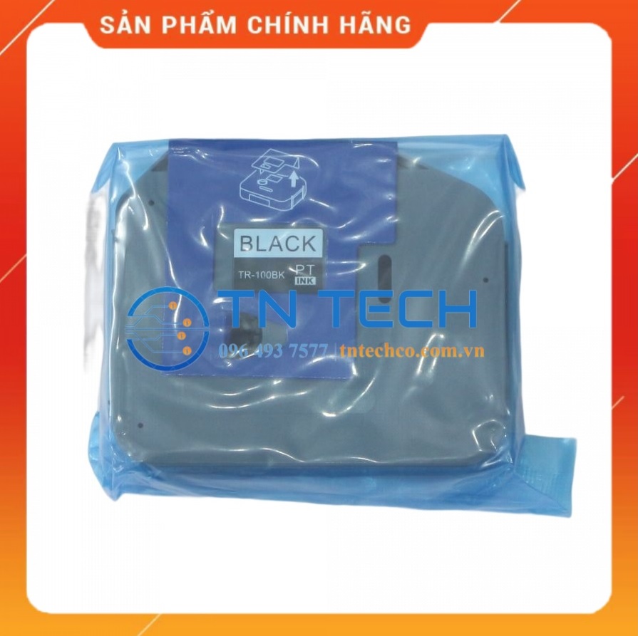 Ruy băng mực Brother TR-100BK - 12MM x 110M - Dùng cho máy in ống lồng Brother [Hàng nhập khẩu]
