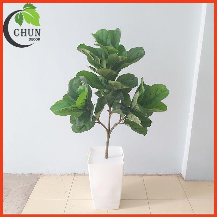 Chậu nhựa trồng cây cảnh, cây hoa giả nhiều mẫu kích thước 40cm, 37cm, 33cm