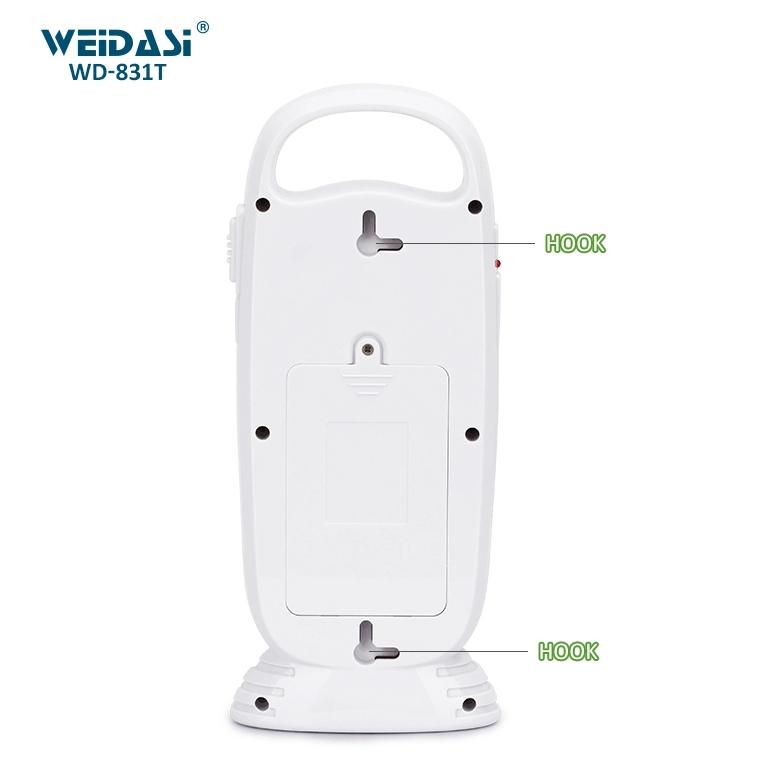 Đèn sạc tích điện 2 chế độ sáng khẩn cấp dùng trong mùa mưa, bão WEIDASI WD-831T - Giao màu ngẫu nhiên - Hàng nhập khẩu