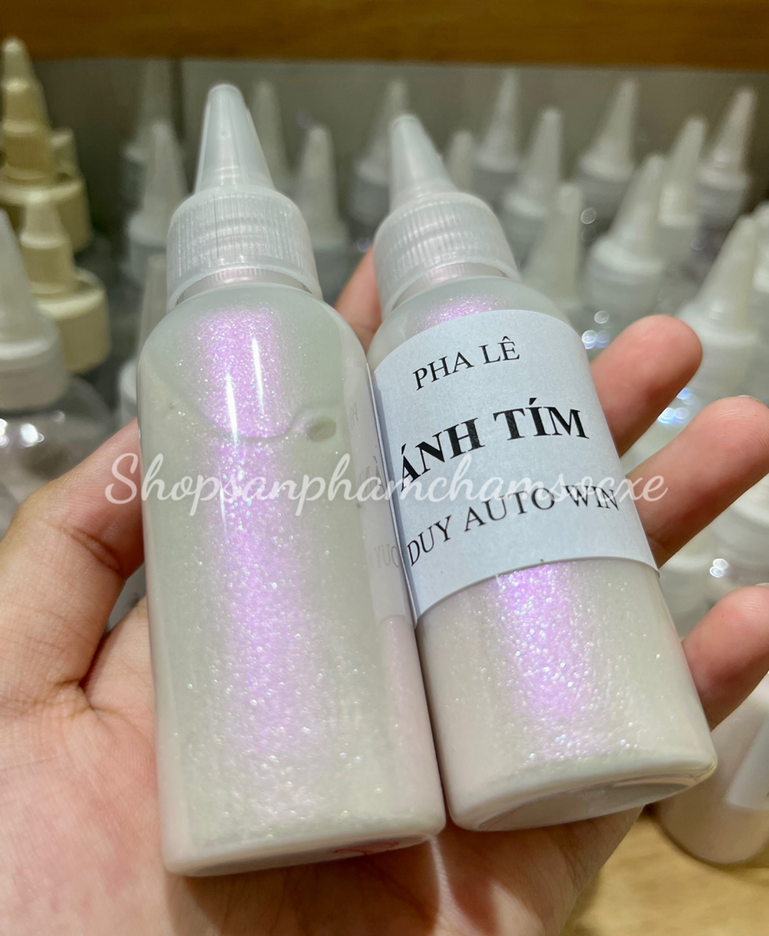 Pha lê tím đóng chai 50g và 100g