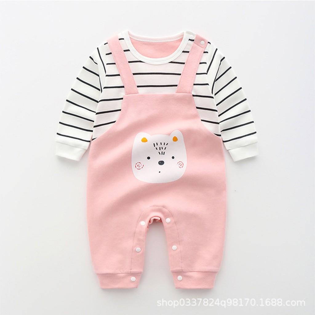 Bodysuit cho bé Cao Cấp bộ body liền thân dài tay cho bé trai bé gái sơ sinh 4-14kg, hàng Quảng Châu cực đẹp – BD09