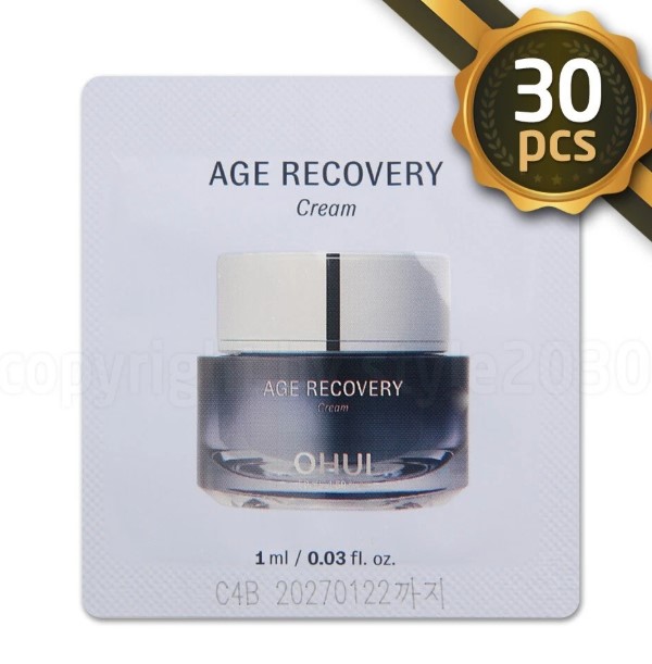 Combo 30 gói Kem dưỡng collagen tăng cường đàn hồi da OHUI Age Recovery Cream 1ml