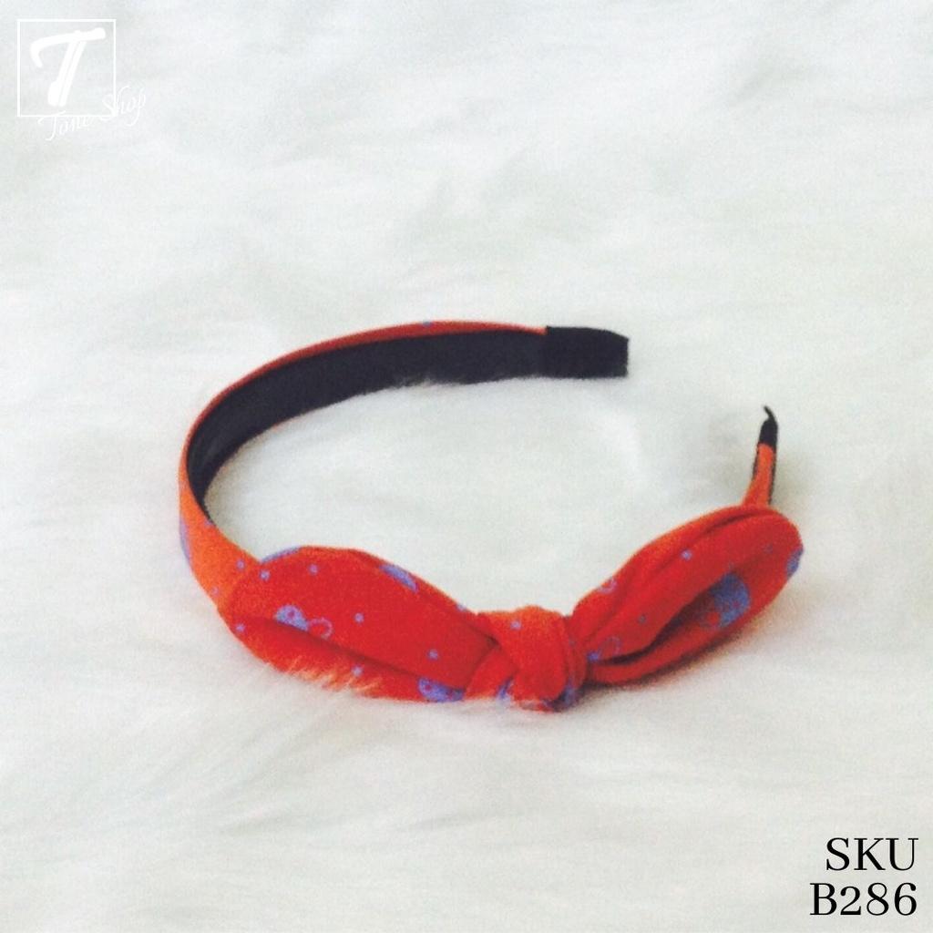 Băng đô cài tóc gọng nhỏ có nơ thương hiệu Tone Shop - Bờm tóc xược tóc