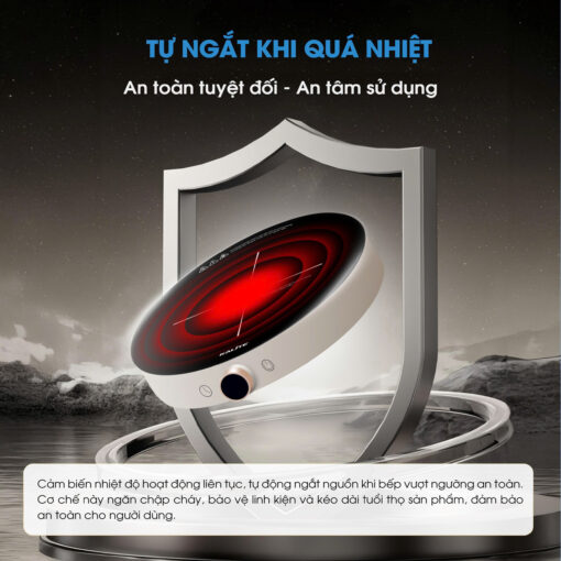 [Hàng chính hãng] Bếp Từ Đơn Bếp Lẩu KALITE Power S8 2000W - Mặt Kính Pha Lê Chịu Nhiệt Cao - Tản Nhiệt Tốt Chín Đều