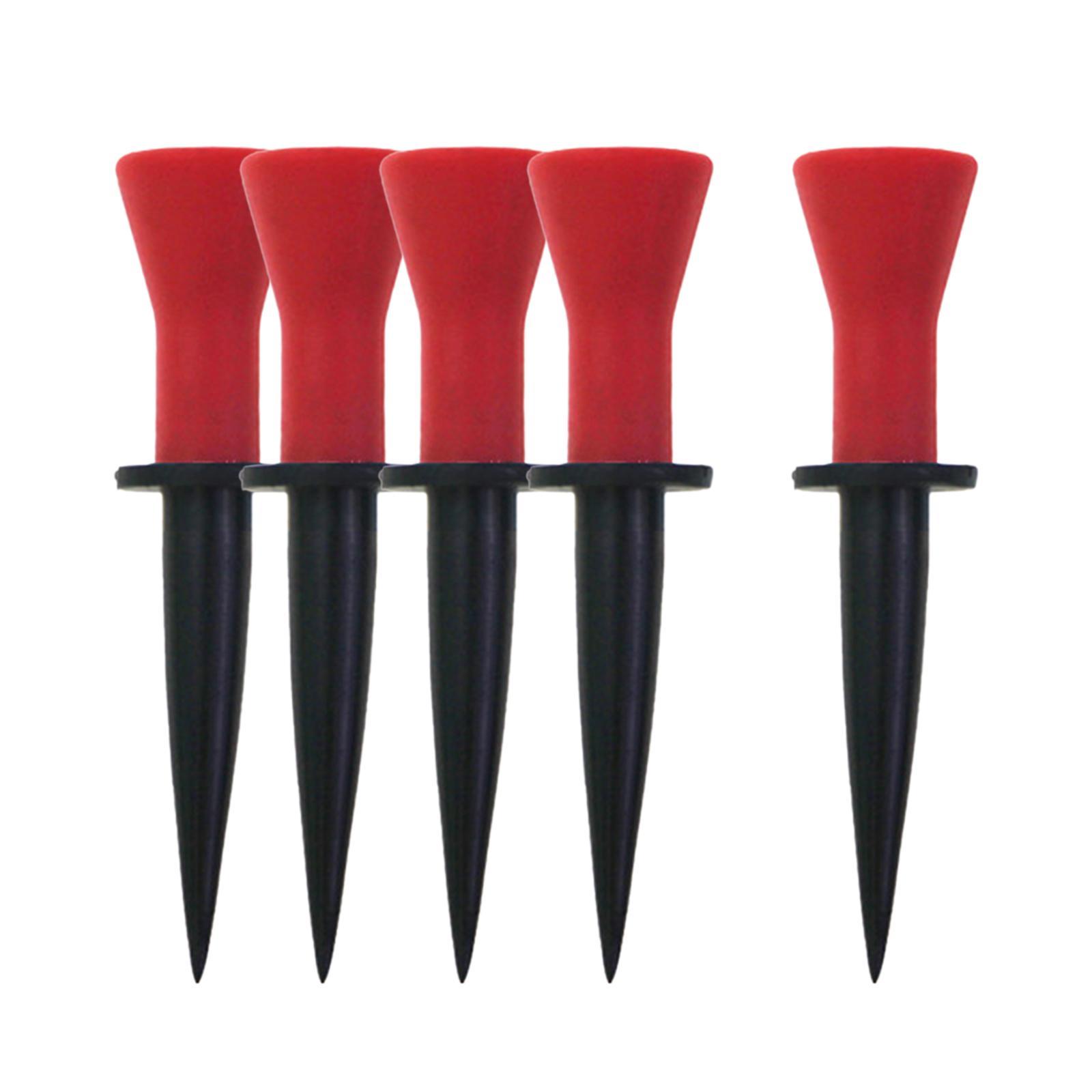 5x Rubber Golf Tees Professional Backyard Practice Exercise Golf Ball Holder