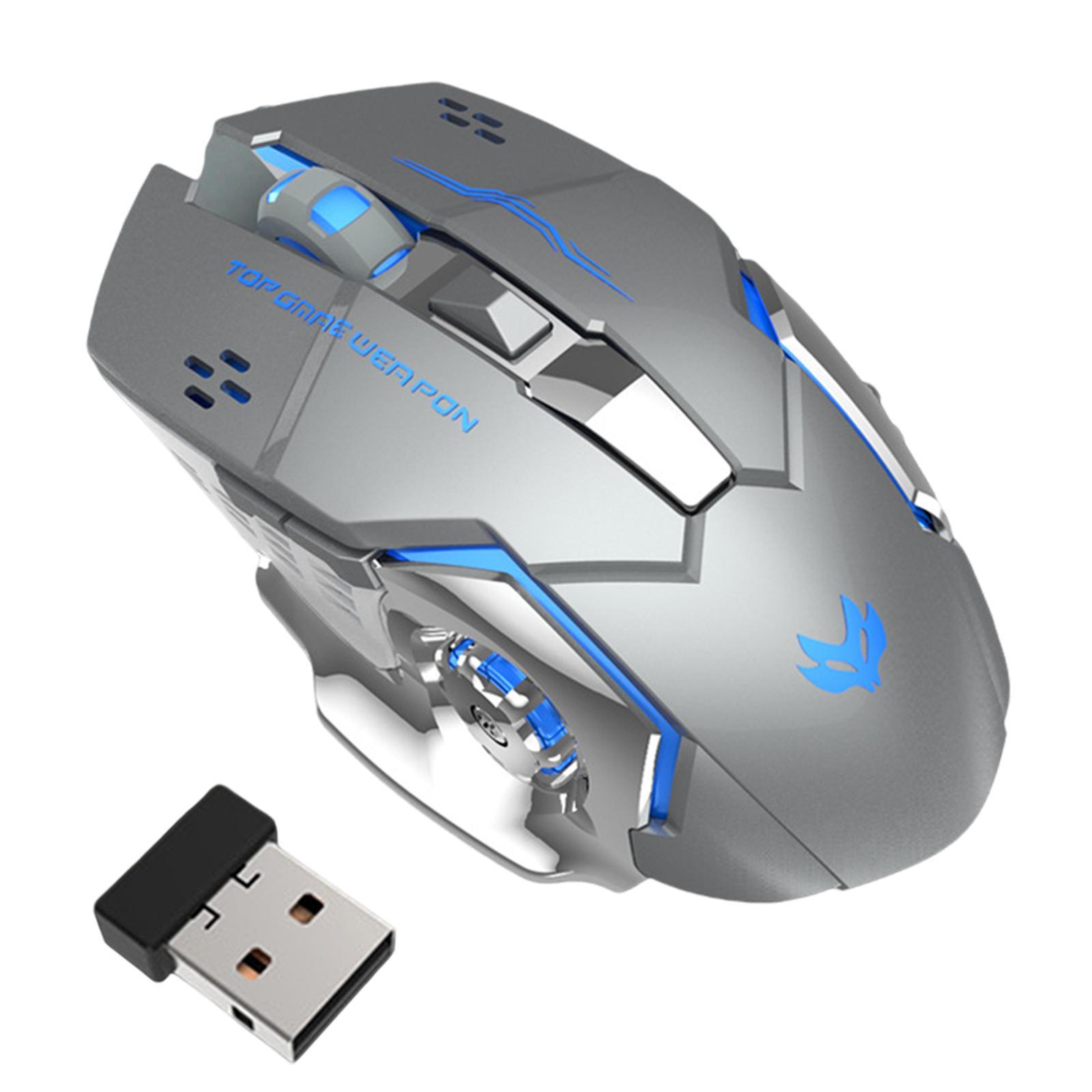2.4G Wireless Mouse + USB Receiver Office Mouse 3 Adjustable DPI 6 Buttons
