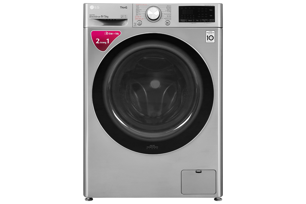 Máy Giặt Sấy LG Inverter 9Kg/5kg FV1409G4V - Hàng chính hãng - Giao HCM và 1 số tỉnh thành