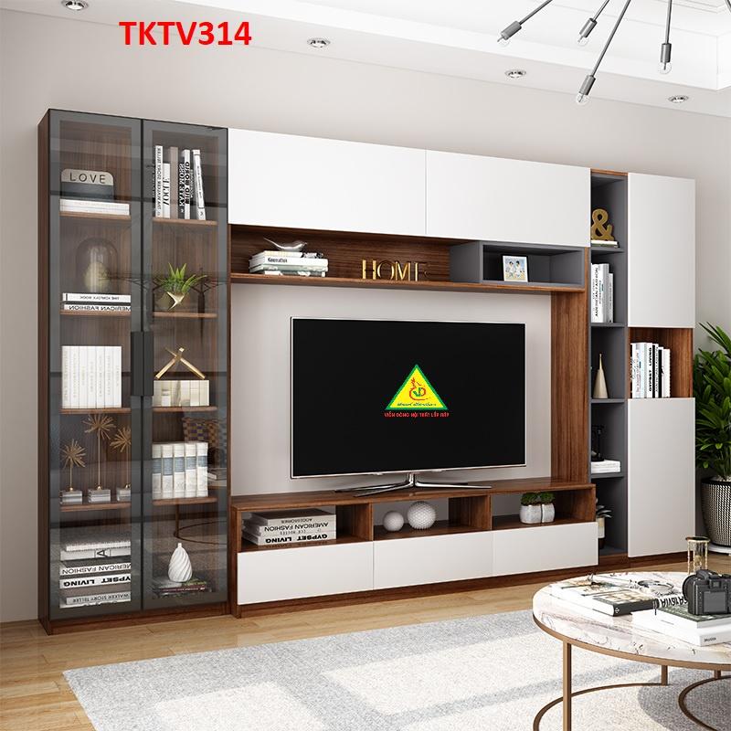 Tủ kệ tivi trang trí phong cách hiện đại TKTV314 - Nội thất lắp ráp Viendong adv