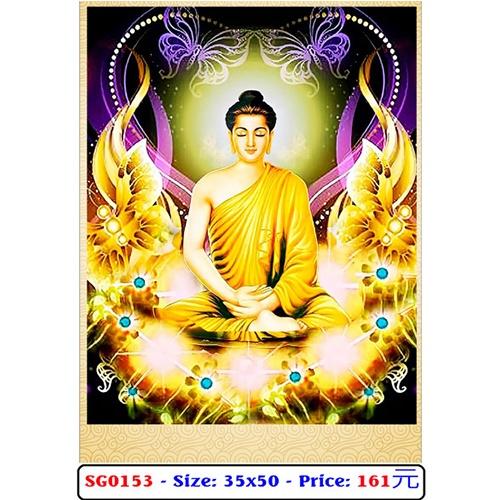 Tranh đá Phật Bổn Sư Thích Ca Mâu Ni - kích thước 35 * 50