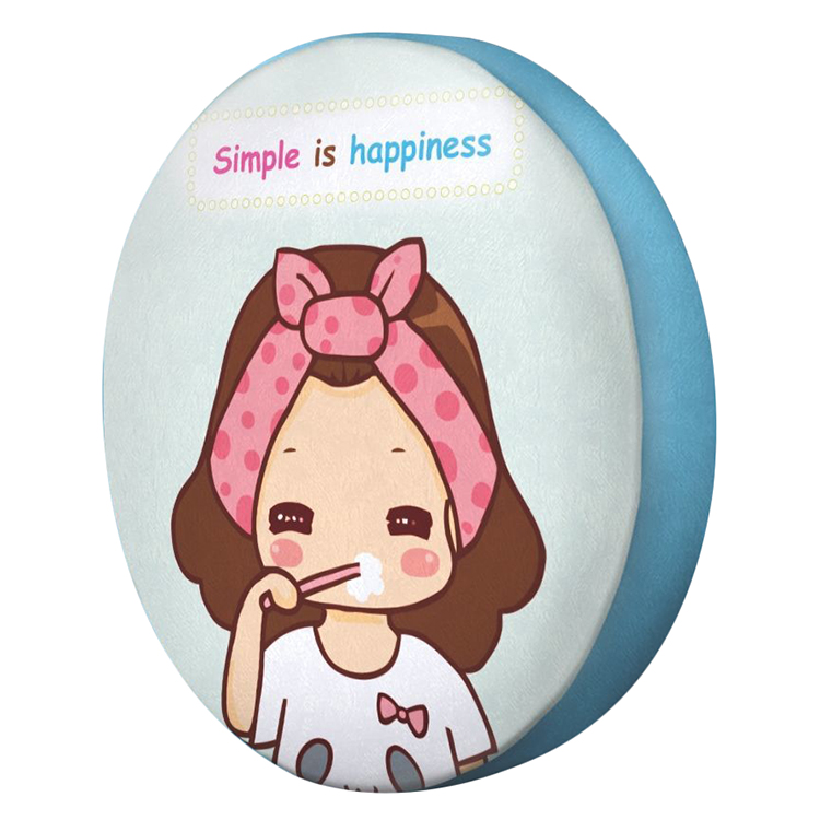 Gối tròn Simple is happiness - GOCP034