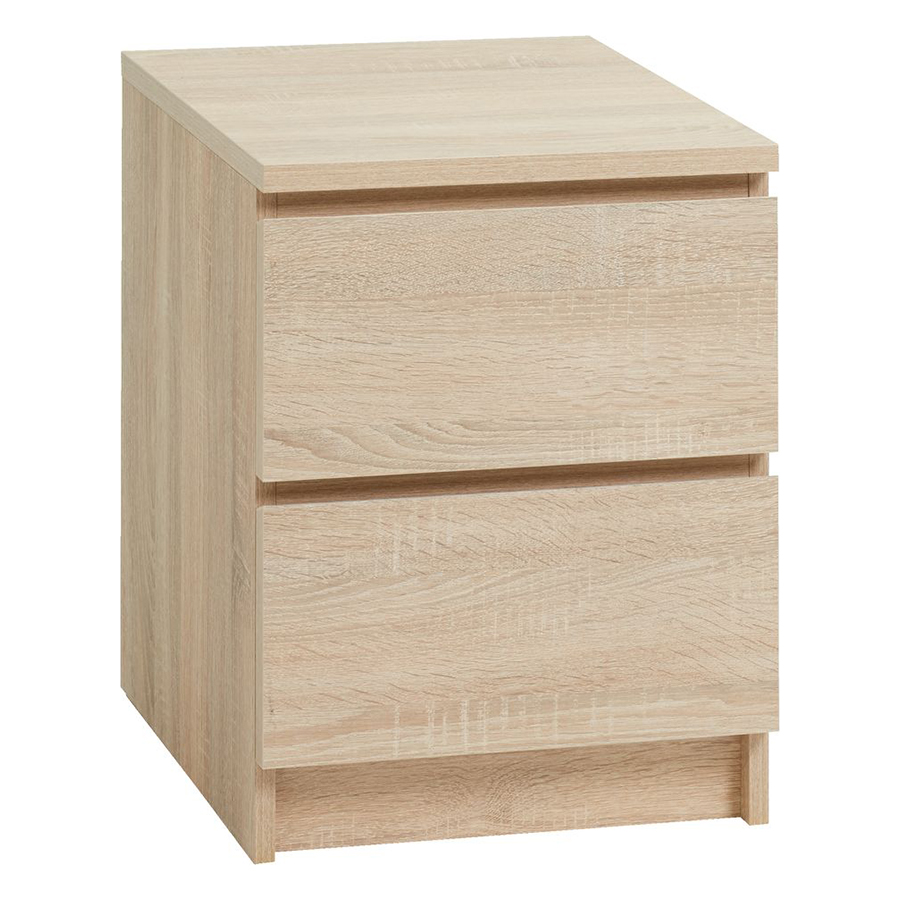 Tủ Đầu Giường Limfjorden/Ballen Plus 2 Ngăn JYSK 3618906 (40 x 55 x 48 cm) - Sồi