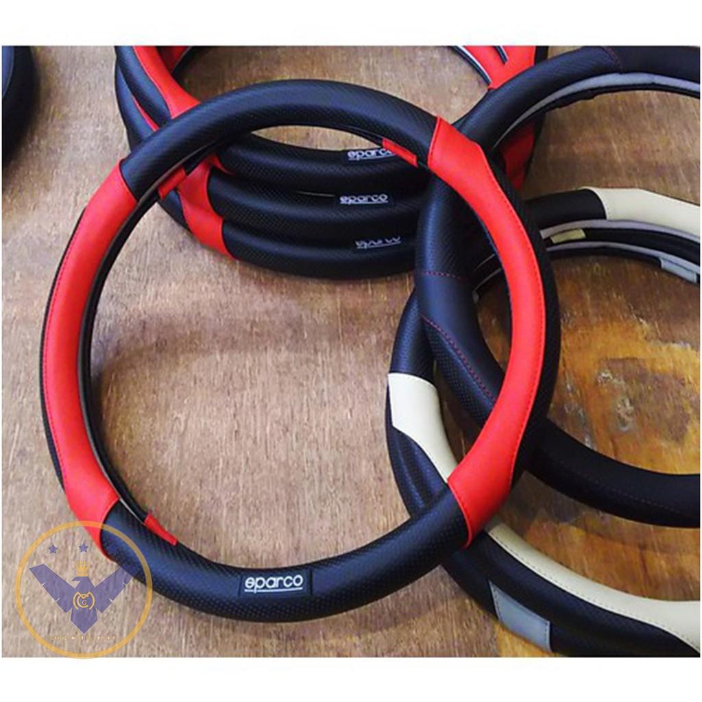 Bọc vô lăng 'Sparco vân carbon cao cấp da PU