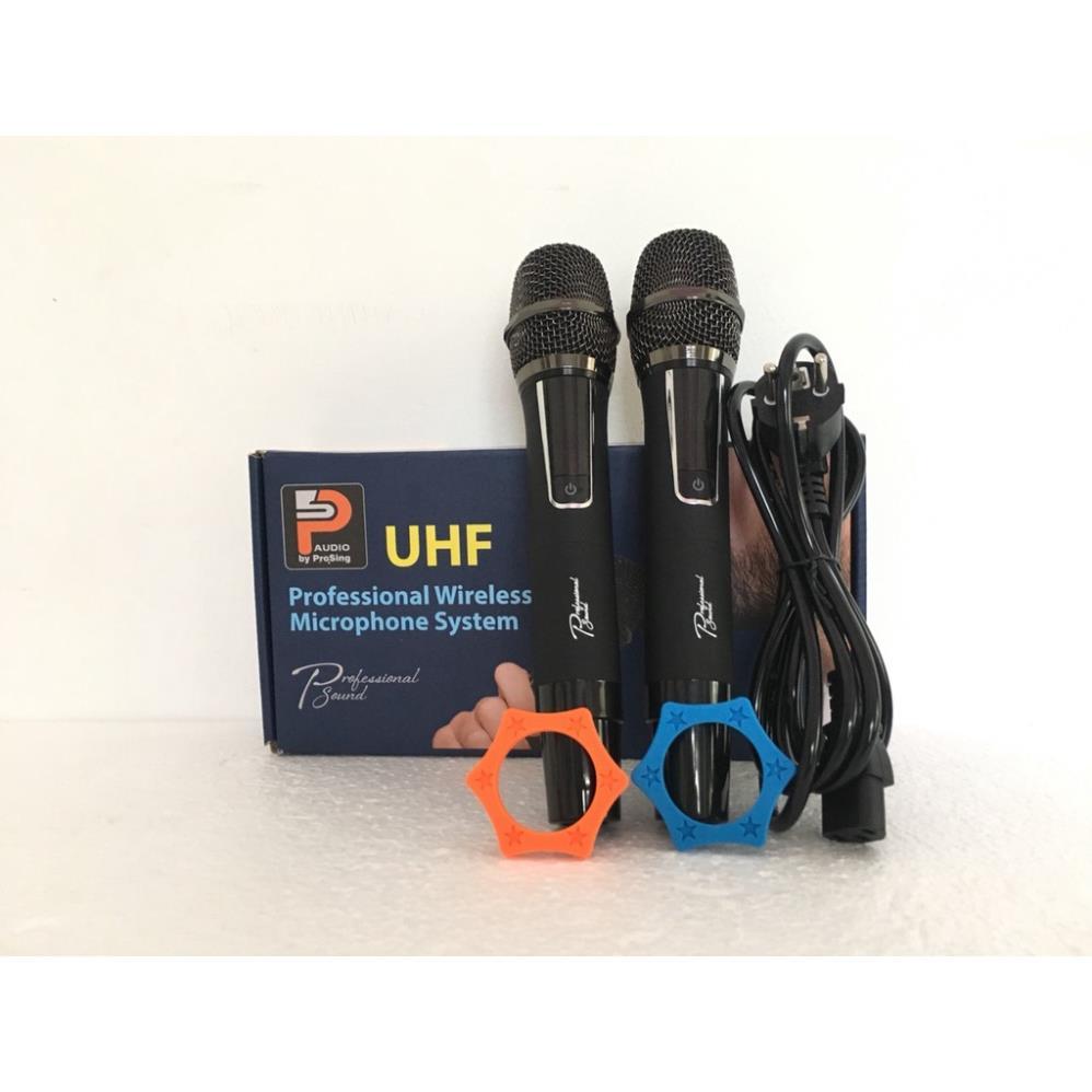 Loa Kéo Prosing W15 Super Micro Đen Nhám Hát Karaoke Hay, Thùng Gỗ Công Suất Lớn, Micro UHF