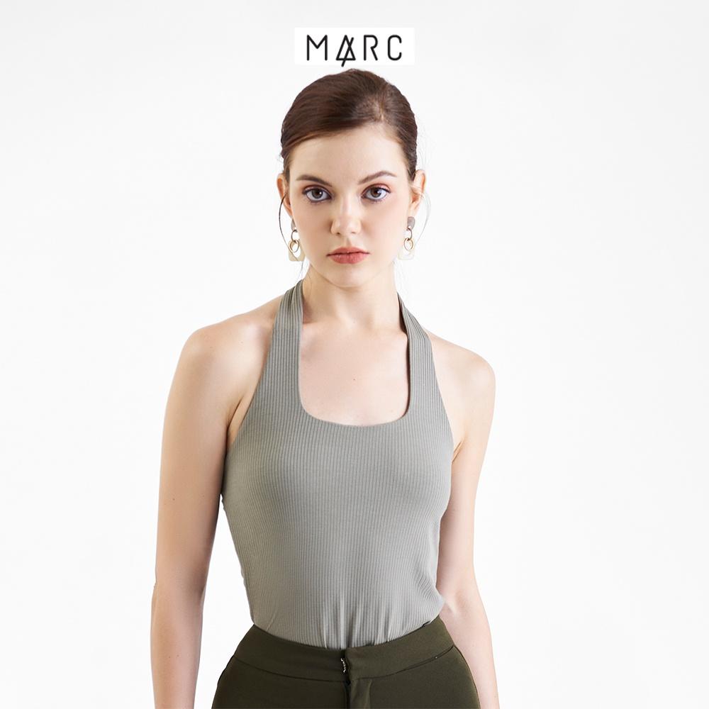 Áo thun nữ MARC FASHION cổ yếm form ôm trơn dày dặn không có nút sau FALH061822