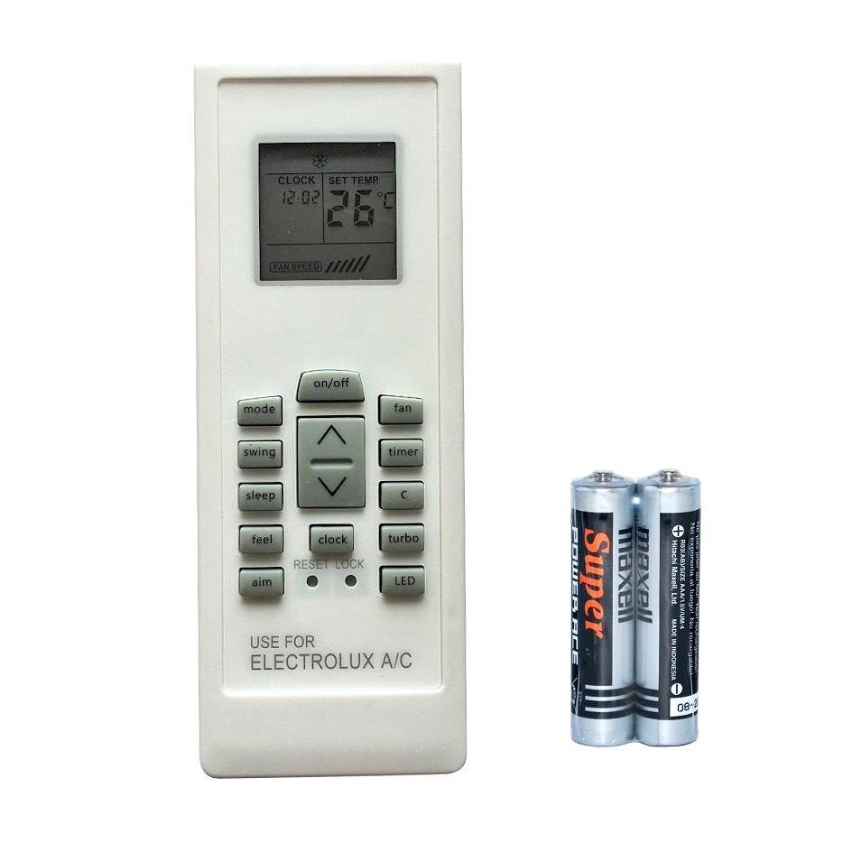 Remote Điều Khiển Dành Cho Máy Lạnh, Máy Điều Hòa ELECTROLUX RG01/EKBR (Kèm Pin AAA Maxell)