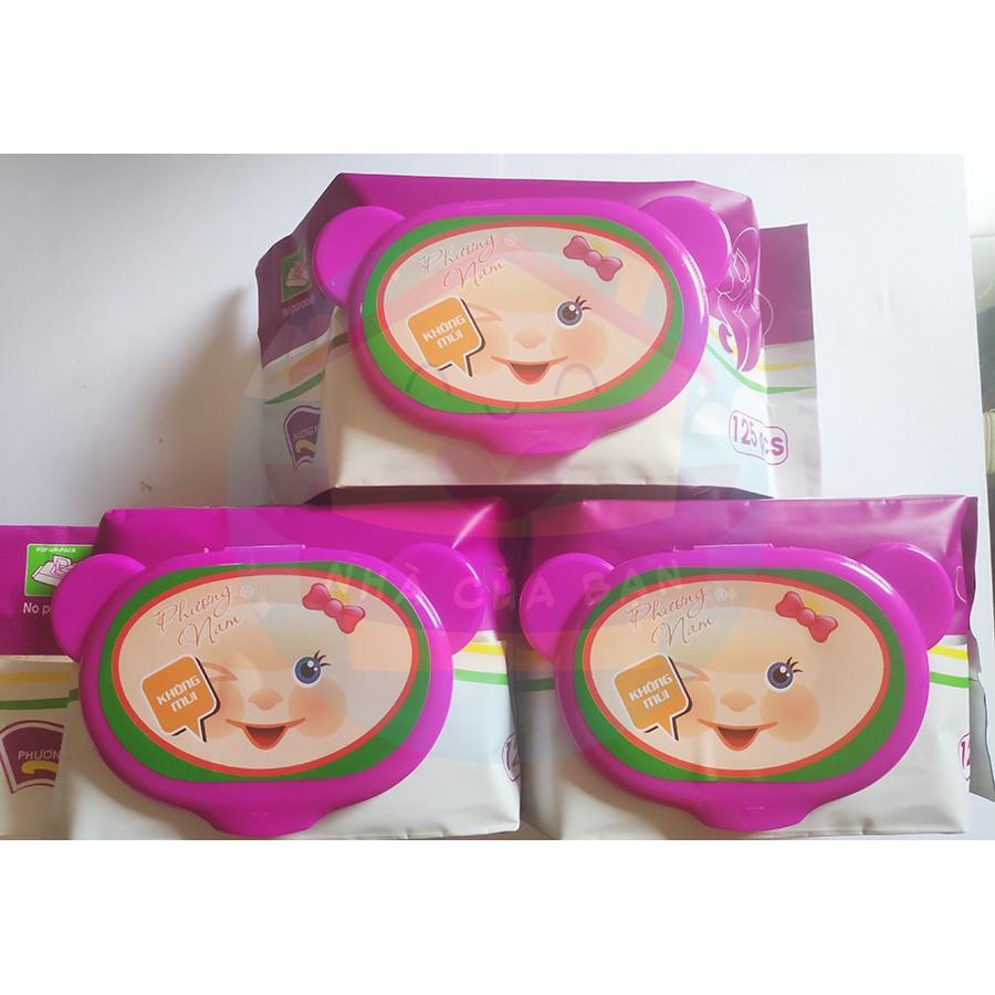 Khăn ướt cao cấp Phương Nam 125g BIBI CARE DÀY, DAI