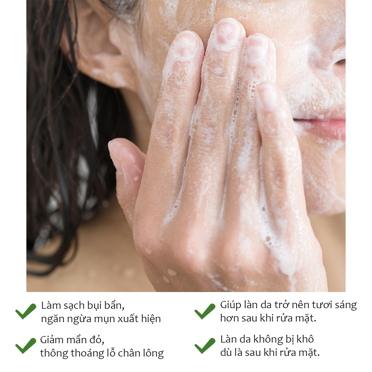 Sữa rửa mặt tạo bọt Tràm Trà Lành tính, Sạch mụn Tenzero Balancing Foam Cleanser Tea Tree 100ml