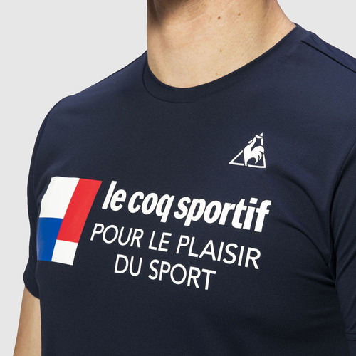 Áo T-Shirt le coq sportif nam QMMPJA08-NVY