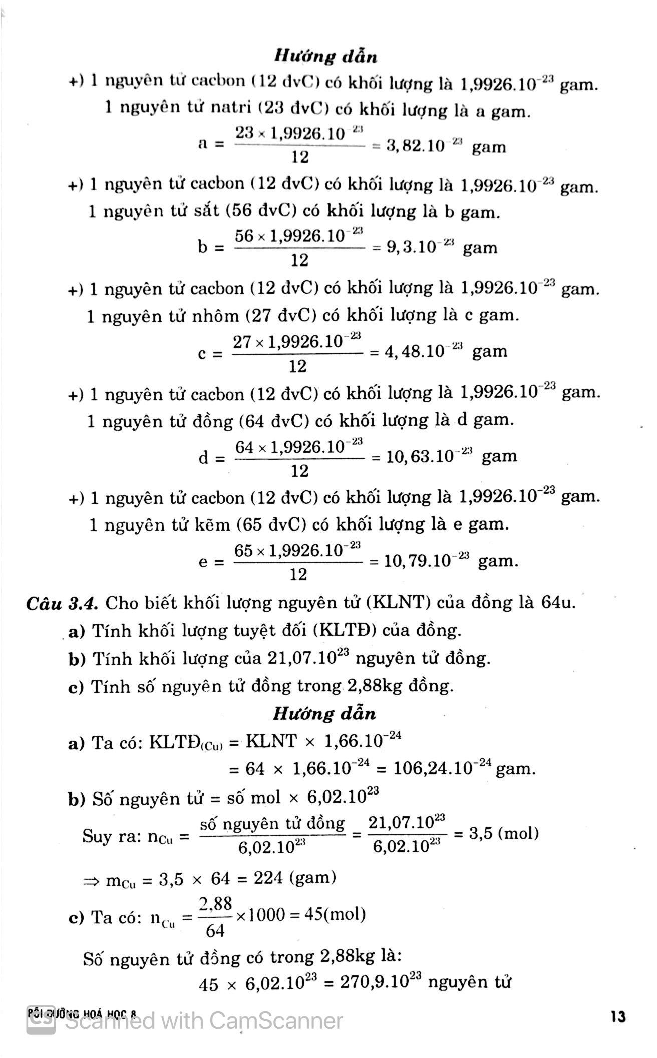 Bồi Dưỡng Hóa Học 8