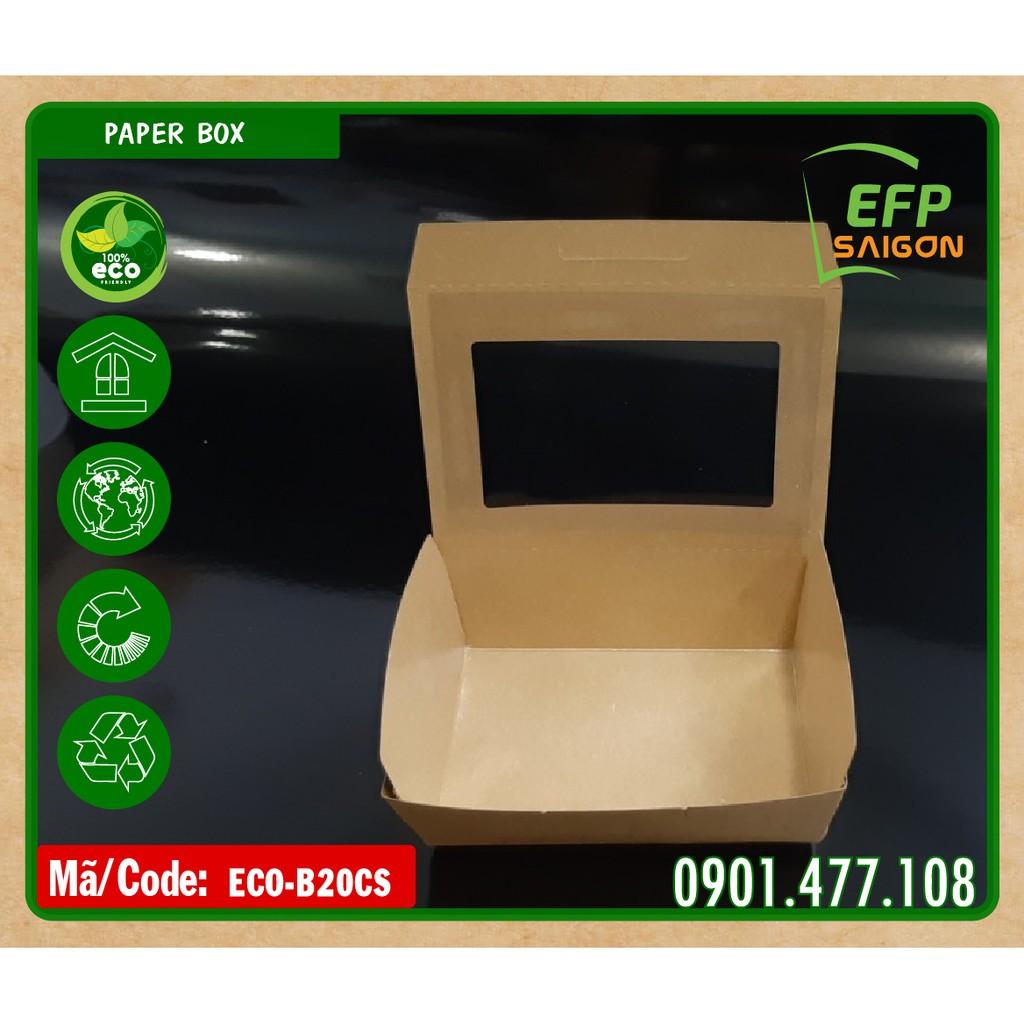 Hộp giấy đựng thức ăn 100 cái/đơn x 3.250d