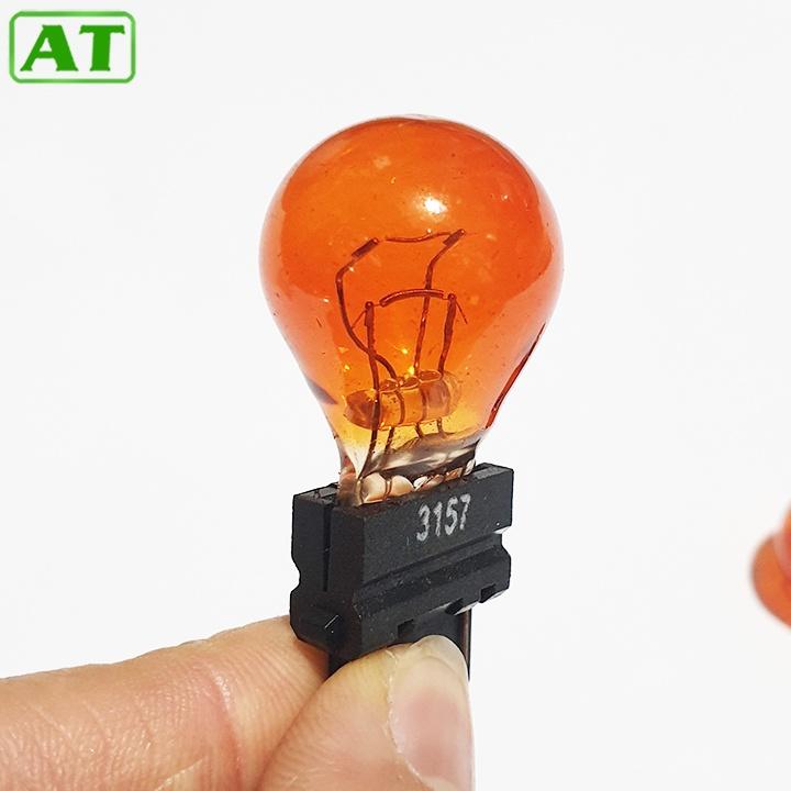 Bóng Đèn Xi Nhan Ô Tô Đui Cắm 3157 2 Tóc 12V 21/5W Màu vàng