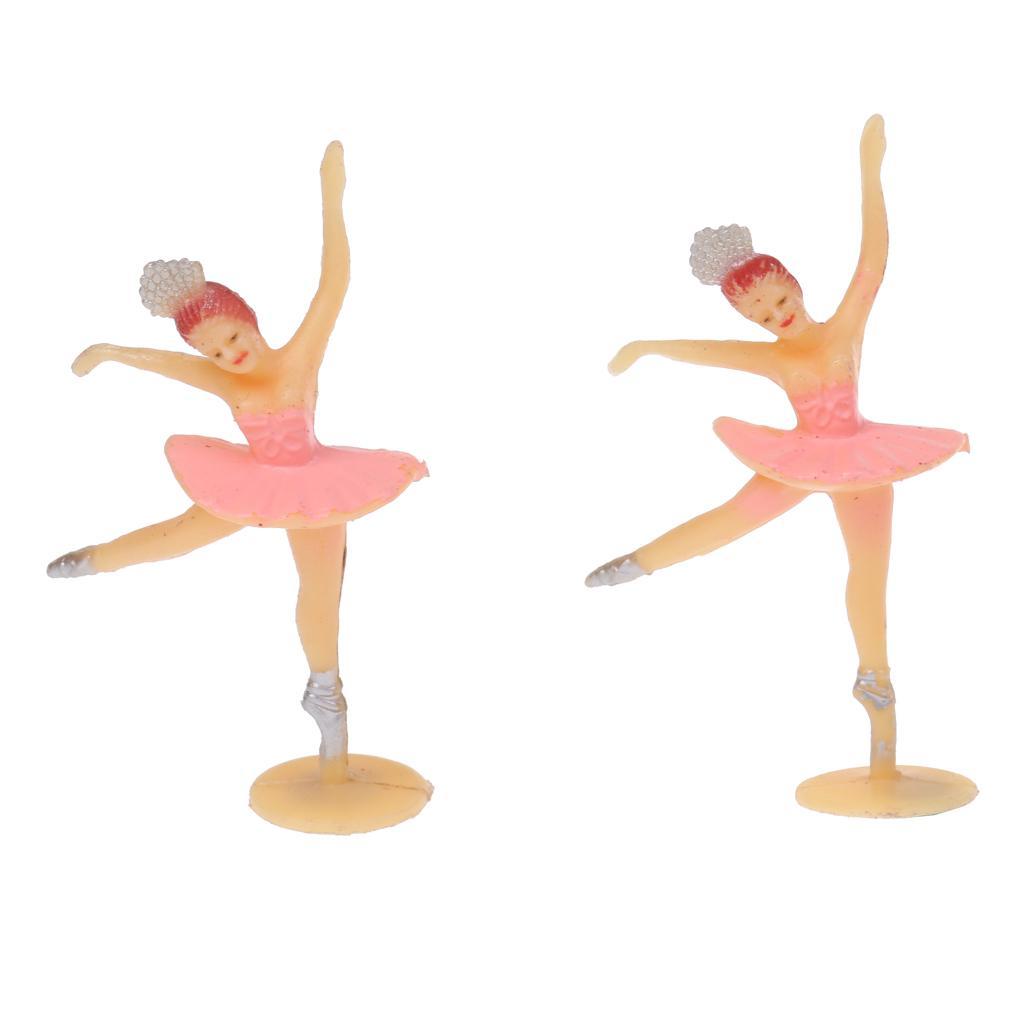 12pcs Mini Ballet Girl Baby Shower Favors Party Decoration Crafts Pink