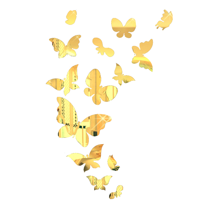 Bộ decal dán tường trang trí 3D sáng tạo cao cấp (M1) 14 bướm