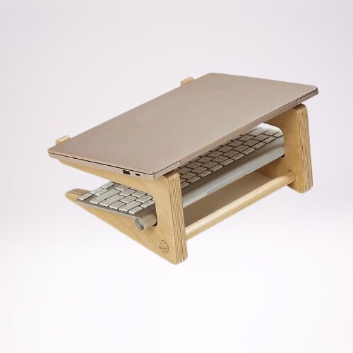 Giá đỡ laptop kệ kê máy tính xách tay bằng gỗ Plywood