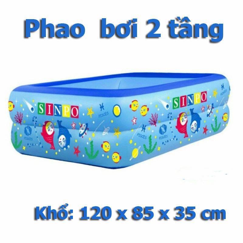 Bể Bơi Phao Cho Bé - 2 Tầng – 1m2 – Có Đáy Chống Trượt ( Hàng Công Ty Chuẩn