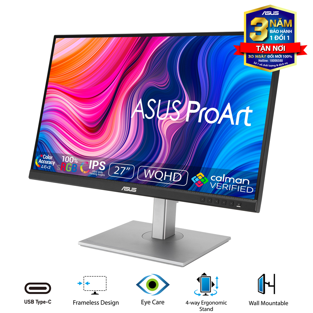 Màn Hình Thiết Kế Đồ Họa Chuyên Nghiệp ASUS ProArt PA278CV