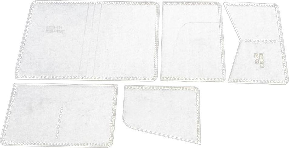 5 chiếc Thẻ Ốp Lưng Acrylic Da Hoa Văn Thủ Công Stencil Bản Mẫu TỰ LÀM