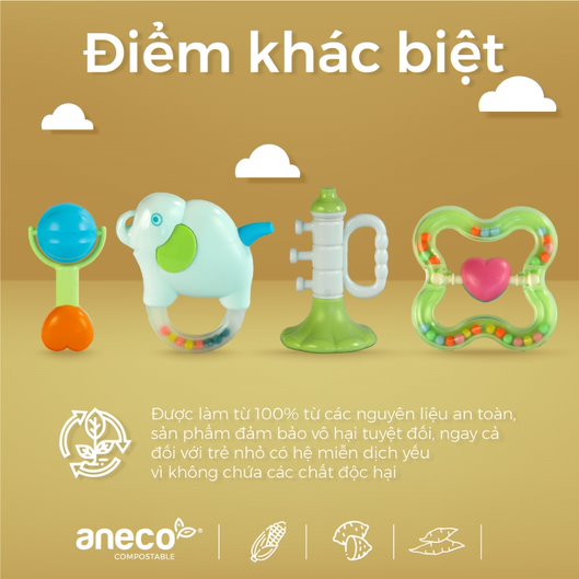 Xúc xắc hình trái tim AnEco TOY-R003 bằng nhựa PLA