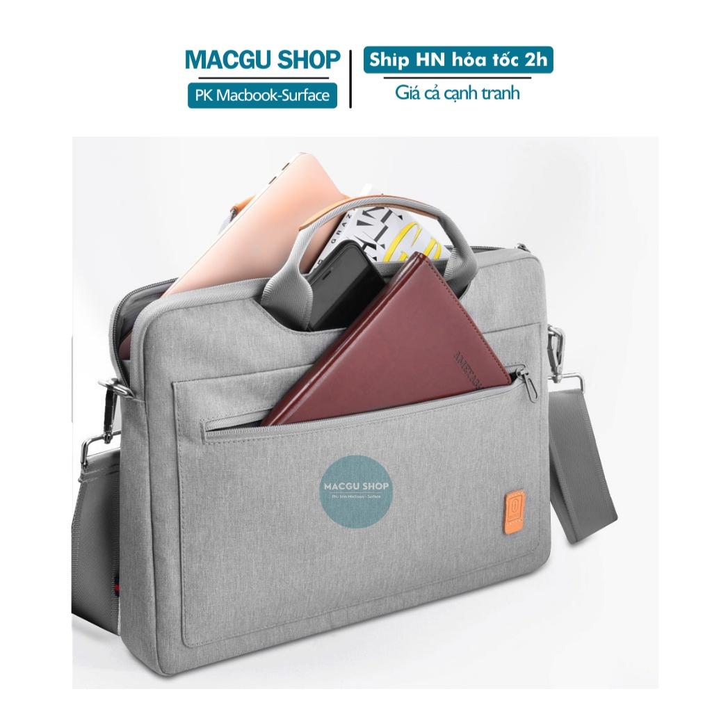 Túi Đeo Chéo laptop, macbook chống sốc, chống nước Cao Cấp Wiwu Pioneer Shoulder size 13 - 15,6 inch
