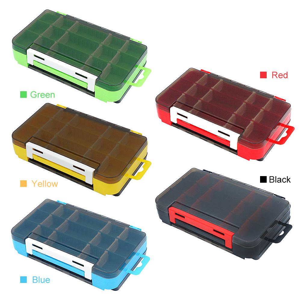 Double Sided Bait Box Lures Organizer Fishing Tackle Container