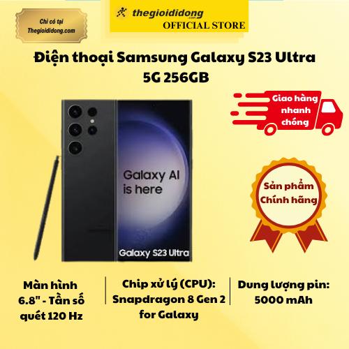 Điện thoại Samsung Galaxy S23 Ultra 5G 256GB - Đen - Hàng Chính Hãng