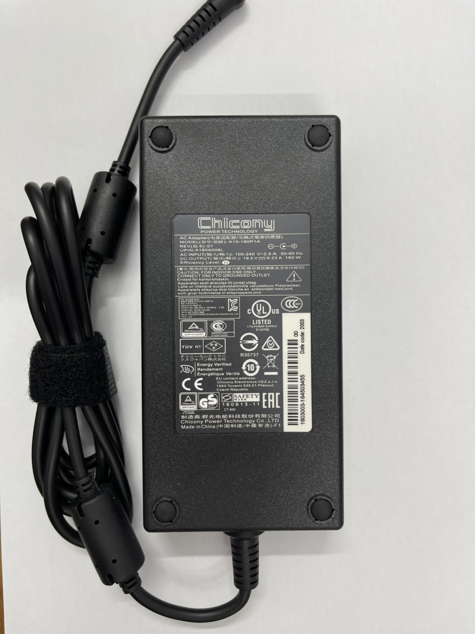 Sạc cho Laptop Gaming MSI GP63-8RD GP63-8RE Leopard 180W  hàng nhập khẩu