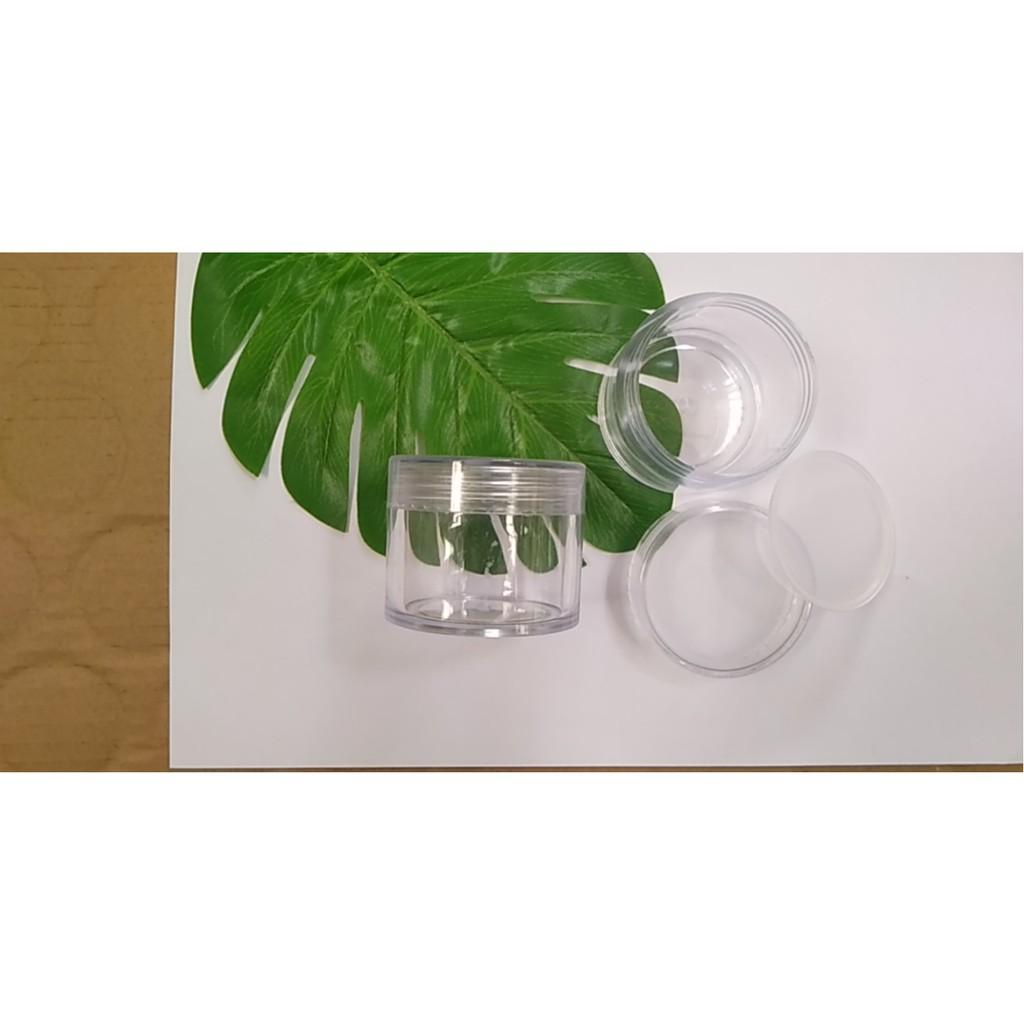50-100 hũ nhựa tròn trong 50g đựng mỹ phẩm