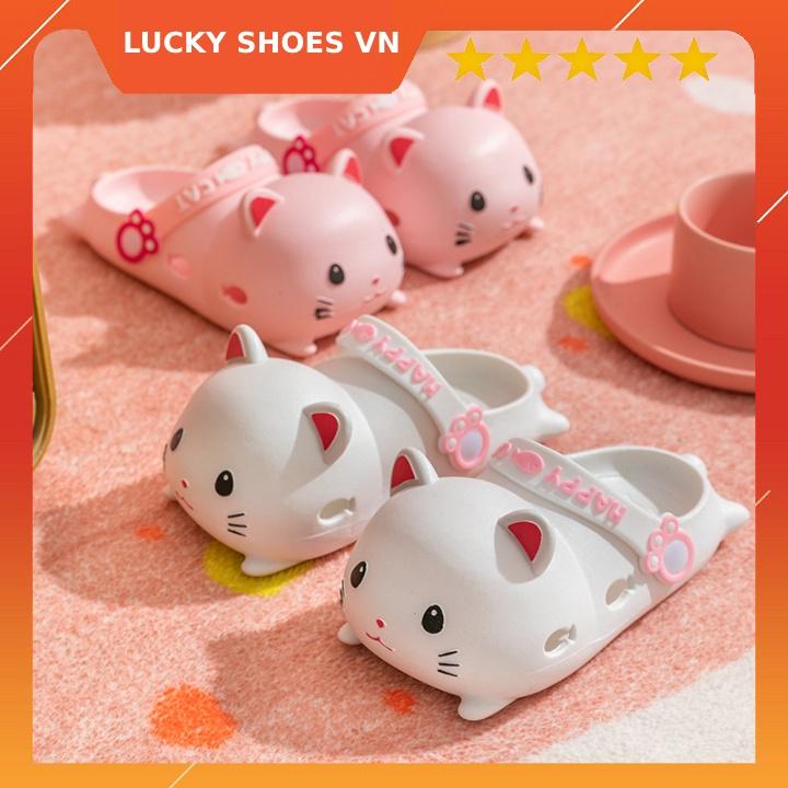 DÉP MÈO dễ thương HOT TIKTOK dành cho người lớn và trẻ em [H63] mẫu 2022 size từ 36 đến 41 LUCKY SHOES VN - Dép nữ nhà tắm